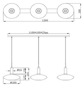 Lucide 25413/03/02 - Lestenec na vrvici SINGALA 3xE27/60W/230V