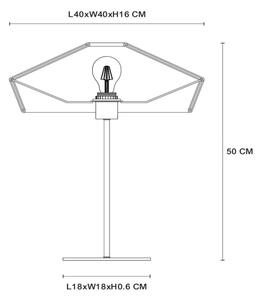 Lucide 10513/40/72 - Namizna svetilka YUNKAI 1xE27/60W/230V rjava