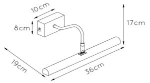 Lucide 45299/02/02 - Svetilka za slike VINZ 2xG9/28W/230V zlata