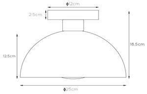 Lucide 45196/01/35 - Stropna svetilka SIEMON 1xE27/40W/230V modra