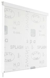 VidaXL Rolo zavesa za prhp 80x240 cm splash