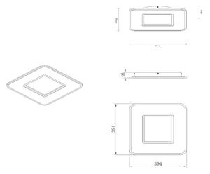 Lucide 44111/24/31 - LED Zatemnitvena stropna svetilka AXELLE LED/24W/230V bela