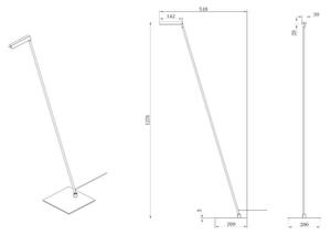 Lucide 44701/03/30 - LED Zatemnitvena stoječa svetilka LAVALE LED/3W/230V črna