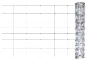 VidaXL Vrtna ograja pocinkano jeklo srebrna 50x1 m
