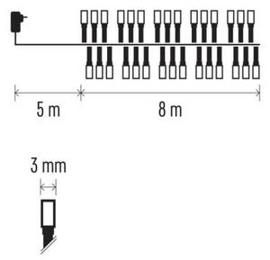 LED Zunanja božična veriga 400xLED/13m IP44 topla bela