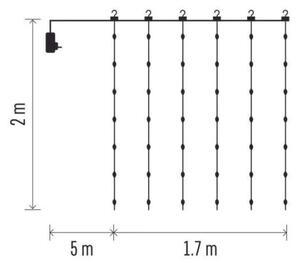 LED Zunanja božična veriga 240xLED/8 funkcij 6,7 m IP44 topla bela