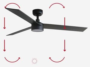 FARO 34298-1TW- LED Zatemnitveni ventilator RUDDER L LED/20W/230V 2700/4000/6500K + Daljinski upravljalnik