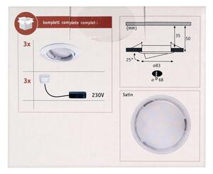 Paulmann 92775 - KOMPLET 3xLED/6,8W Kopalniška svetilka PREMIUM LINE 230V