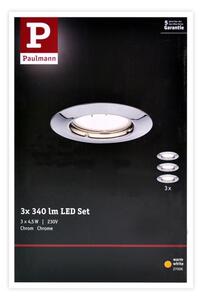 Paulmann 93657 - KOMPLET 3x LED/GU10/4,5W Vgradna svetilka 230V