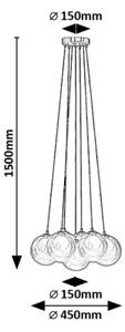 Rabalux 72304 - Lestenec na vrvici ROSEHIP 7xG9/25W/230V