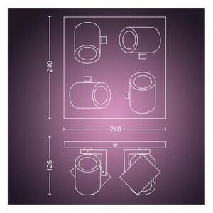 Philips - LED RGBW Zatemnitveni reflektor Hue ARGENTA 4xGU10/4,2W/230V