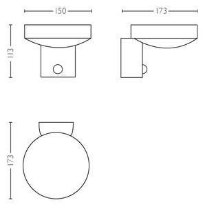 Philips 16491/47/P0 - LED Zunanja svetilka s senzorjem COCKATOO LED/8W/230V IP44