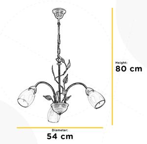 ONLI - Lestenec na verigi LILIANA 3xE14/6W/230V