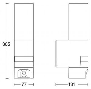 Steinel 065829 - LED Zunanja luč s senzorjem L 620 LED/13,5W/230V IP44
