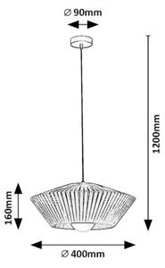 Rabalux 72150 - Lestenec na vrvici RAVEN 1xE27/6W/230V