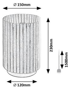 Rabalux 74212 - Namizna svetilka RAVEN 1xE27/6W/230V