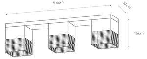 Lucide 21123/03/02 - Stropna svetilka RENATE 3xE27/40W/230V zlata/črna