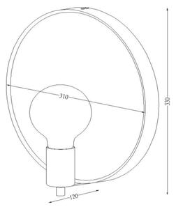 Lucide 36213/31/72 - Stenska svetilka s ogledalo REFLEX 1xE27/25W/230V bež