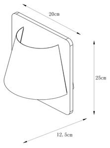 Lucide 77281/01/70 - Stenska svetilka IDAHO 1xE14/15W/230V rjava