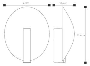 Lucide 27818/09/30 -LED Zunanja stenska svetilka LAREDO LED/9W/230V IP54 črna