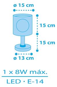 Dalber 60651 - Otroška lučka PIRAT ISLAND 1xE14/8W/230V