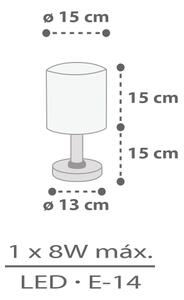 Dalber 60621 - Otroška lučka RHICO AND CROCO 1xE14/8W/230V