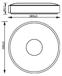 Philips - LED Zatemnitvena stropna svetilka COINER LED/24W/230V 4000K črna