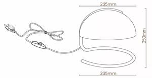 Lucide 46516/01/35 - Namizna svetilka CATO 1xE27/40W/230V modra