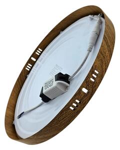 LED Stropna svetilka RING LED/24W/230V 4200K pr. 28,5 cm rjava