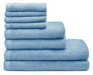 Modri hitro sušeči/frotirni bombažni komplet brisač 8 ks Quick Dry – Catherine Lansfield