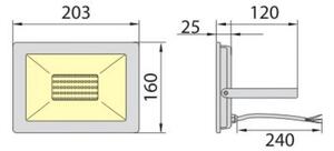 LED Zunanji reflektor ADVIVE PLUS LED/50W/230V IP65