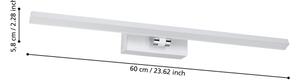 Eglo 900476 - LED Kopalniška osvetlitev ogledala VERDELLO LED/5W/230V IP44 bela