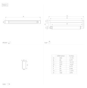 Eglo 900615 - LED Kopalniška luč za osvetlitev ogledala GEMILIANA LED/8,9W/230V IP44