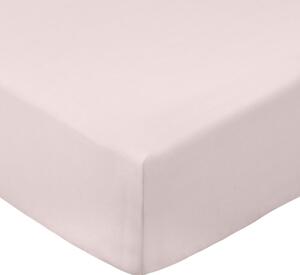 Rožnata napenjalna rjuha iz bombažnega perkala 90x190 cm Cotton Percale – Bianca