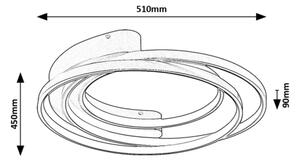 Rabalux 71288 - LED Stropna svetilka HOLIZE LED/50W/230V