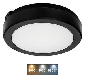 LED Kopalniška stropna svetilka NAIROS LED/12W/230V 3000/4000/6500K IP65 črna