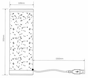 LED RGBW Zatemnitvena namizna svetilka STELLA MINI LED/5W/5V + Daljinski upravljalnik