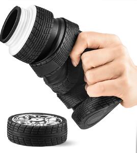 Zložljiva silikonska steklenica v obliki gume – TYRES