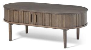 Klubska mizica v hrastovem dekorju v temni naravni barvi 60x120 cm Meta – Unique Furniture