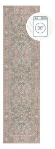 Svetlo zelen pralen tekač 60x230 cm Una Floral – Flair Rugs