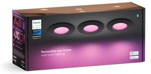 Philips -SET 3x LED RGBW Zatemnitvena kopalniška svetilka Hue SLIM LED/8,3W/230V