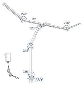 LED Zatemnitvena fleksibilna namizna svetilka LED/36W/230V 3000-6500K CRI 92 črna