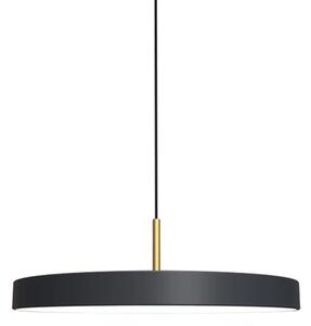 LED Lestenec na vrvici DISC LED/38W/230V pr. 45 cm črna