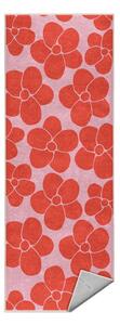 Rdeč/rožnat pralen tekač 60x230 cm Poppy Fields – Mila Home