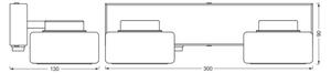 Ledvance -LED Kopalniška stenska svetilka ORBIS FLAME 2xLED/5,5W/230V IP44 bela