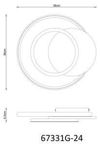 Globo 67331G-24 - LED Stropna svetilka JULIO LED/24W/230V