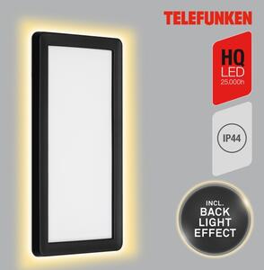 Telefunken 313605TF - LED Zunanja stenska svetilka LED/16W/230V IP44 črna