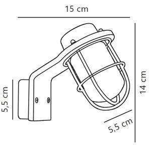 Nordlux - Kopalniška stenska svetilka MARINA 1xG9/40W/230V IP44