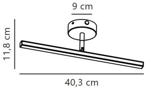 Nordlux - LED Kopalniška luč za osvetlitev ogledala IP LED/5,6W/230V IP44 40 cm bela