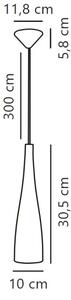 Nordlux - Lestenec na vrvici EMBLA 1xE27/40W/230V črna